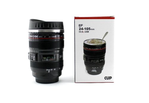 Термочашка-об’єктив CANON з кришкою, кружка у вигляді фотооб’єктива