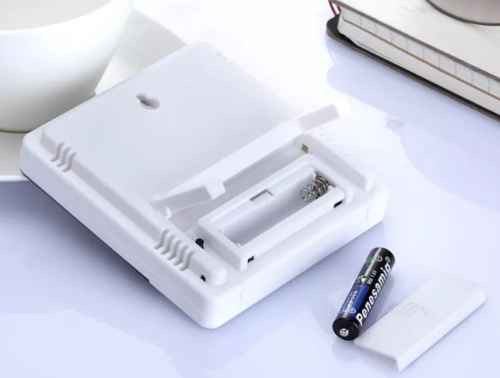 Годинник‑метеостанція HTC‑1 3‑в‑1: термометр, гігрометр і вологомір, великі цифри