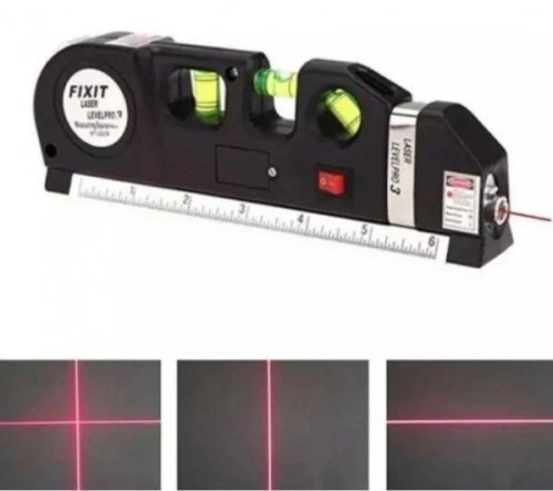 Лазерний будівельний рівень-нівелір Laser Level Pro 3 з вбудованою рулеткою