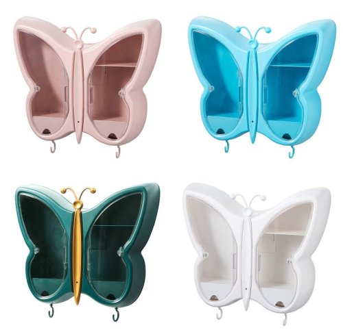 Настінний органайзер для косметики «Метелик» — підвісна поличка у ванну