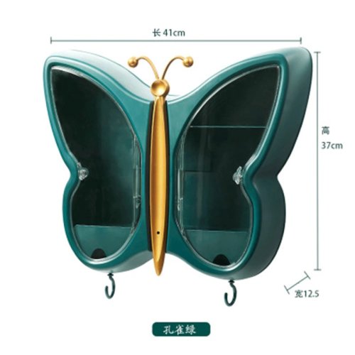 Настінний органайзер для косметики «Метелик» — підвісна поличка у ванну