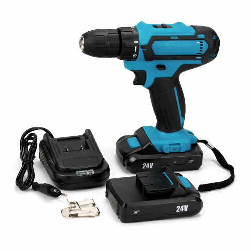 Акумуляторний шуруповерт-дриль 550 DWE 24V 3Ah з набором інструментів 24 предмети