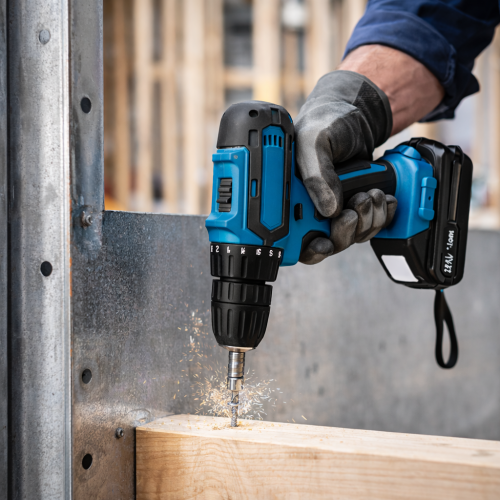 Акумуляторний шуруповерт-дриль 550 DWE 24V 3Ah з набором інструментів 24 предмети