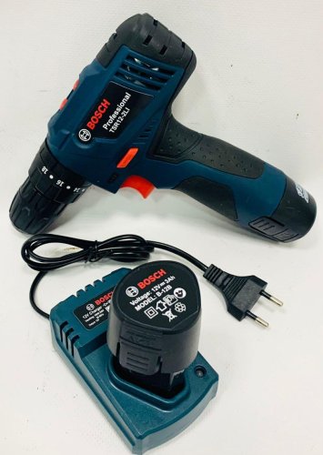 Акумуляторний шуруповерт TSR12-2Li з набором інструментів (Li‑ion)