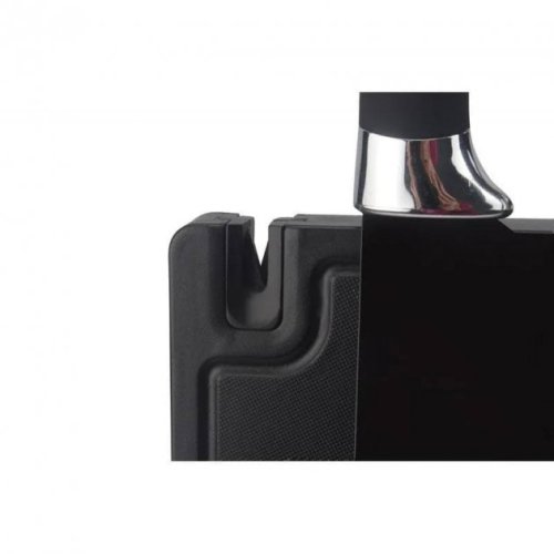 Набір кухонних ножів UNIQUE UN-1841 на магнітній підставці з точилкою, 6 предметів, чорні