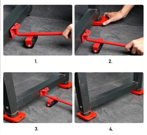 Набір роликів для переміщення меблів і важких предметів Furniture Mover Rollers