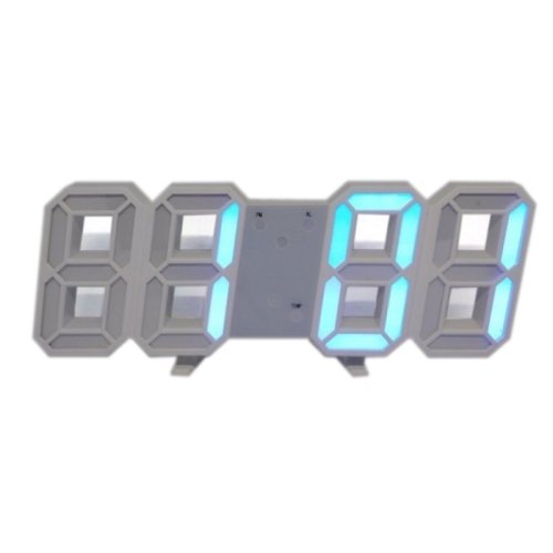 Електронний настільний годинник LY 1089 з підсвіткою, сині цифри