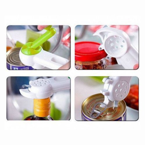 Універсальна механічна відкривачка Kitchen CanDo 7в1 для кришок, банок і пляшок (консервний ніж)