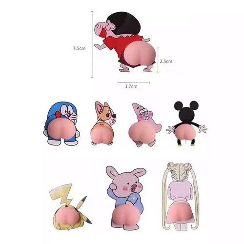 Антистрес 3D наліпки-стопори «Попка»: захист від ударів, тримач телефону, 2 шт.