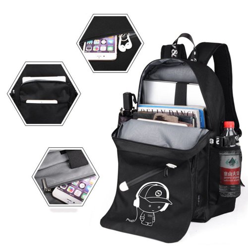 Міський повсякденний рюкзак, що світиться в темряві — для школи, спорту й туризму