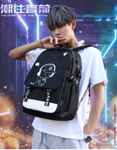 Міський повсякденний рюкзак, що світиться в темряві — для школи, спорту й туризму