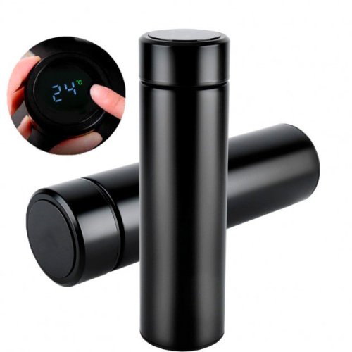 Смарт-термокружка Smart CUP 500 мл: нержавіюча сталь, сенсорний індикатор температури, ситечко