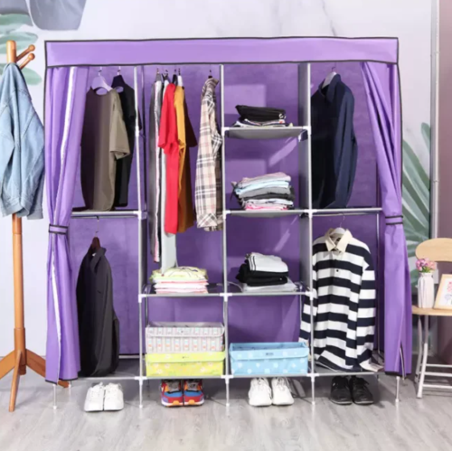 Тканинна шафа-органайзер Storage Wardrobe 28165 на 4 секції, 165×45×172 см