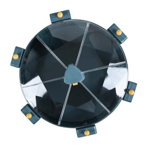 Настінний мультизерновий органайзер-млин для круп і сипучих, 6 секцій, обертання 360°