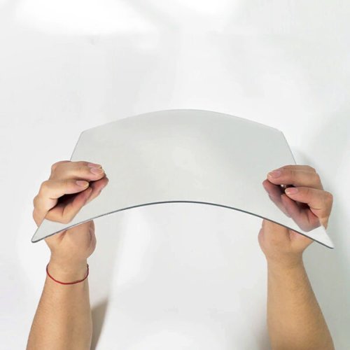 Акрилове самоклейне дзеркало-наклейка на стіну, дзеркальна плівка 27×42 см