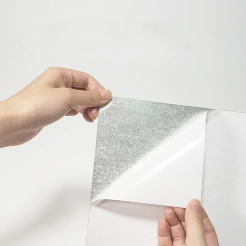 Акрилове самоклейне дзеркало-наклейка на стіну, дзеркальна плівка 27×42 см