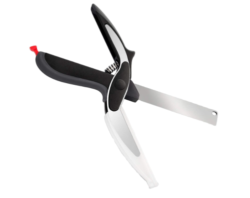 Кухонний ніж-ножиці Clever Cutter JN-59 TV One для швидкого нарізання та шаткування