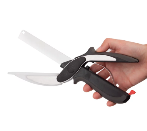 Кухонний ніж-ножиці Clever Cutter JN-59 TV One для швидкого нарізання та шаткування