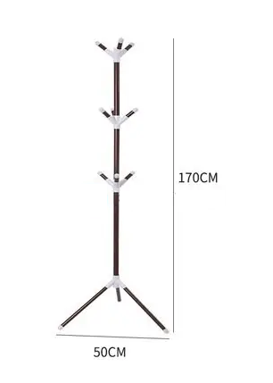 Вішалка-стійка для одягу New Choice тренога для передпокою, коричнева