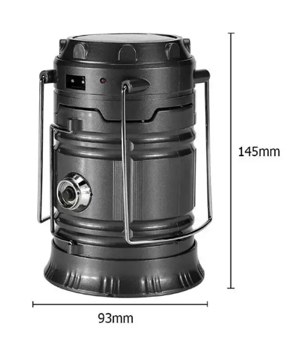 Кемпінговий ліхтар MH-5800T на сонячній батареї, LED лампа з вбудованим акумулятором