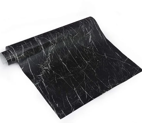 Самоклеюча плівка Supretto «Чорний мармур» для поверхонь, 300×60 см