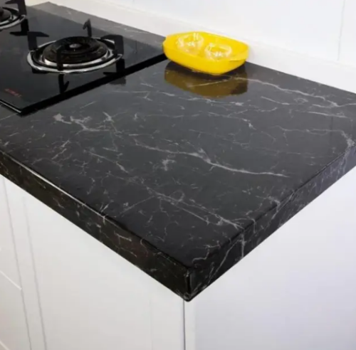 Самоклеюча плівка Supretto «Чорний мармур» для поверхонь, 300×60 см