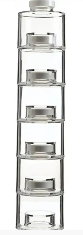 Акрилова Spice Tower: органайзер-башта для спецій з набором ємностей для приправ