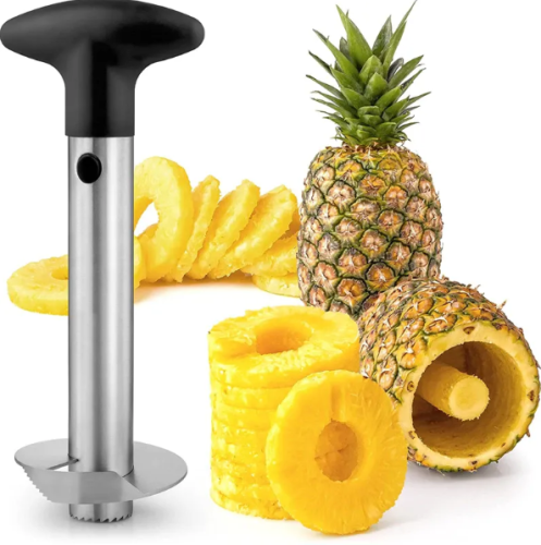 Ніж-слайсер для ананаса: кільця та вирізання серцевини, ананасорізка з нержавіючої сталі