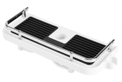 Регульована стійка-органайзер для душу Shower Rack: полиця, тримач шланга та гачки