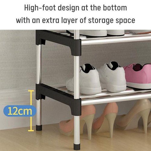Полиця для взуття NST6 — стелаж для зберігання взуття на 6 ярусів