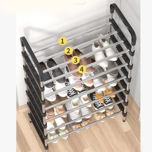 Полиця для взуття NST6 — стелаж для зберігання взуття на 6 ярусів