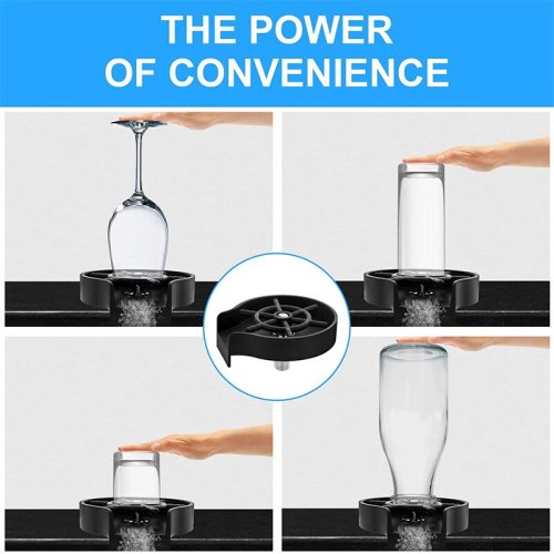 Портативний кухонний ринзер-ополіскувач для склянок, келихів, кухлів і пляшок (мийка)