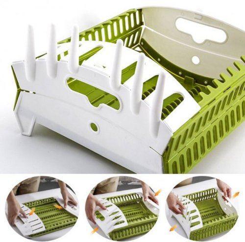 Органайзер-сушарка для посуду Collapsible Dish Rack, складна кухонна підставка для сушіння