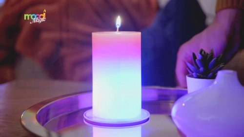 Воскова свічка Candled Mood Madic зі справжнім полум’ям та RGB-підсвіткою