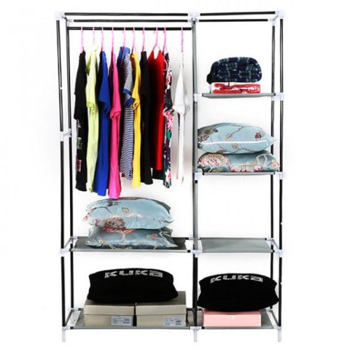 Складана тканинна шафа Storage Wardrobe 88105, 2 секції, 105×45×170 см