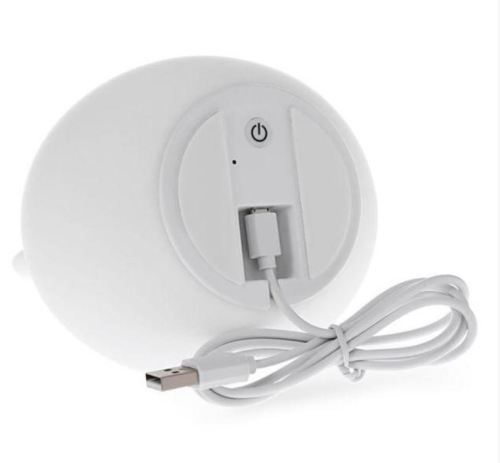 Дитячий LED нічник «Зайчик» Rabbit Soft Touch, силіконовий, акумулятор, 7 режимів світіння