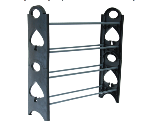 Полиця-органайзер для взуття Amazing Stackable Shoe Rack, стійка-етажерка на 4 полиці