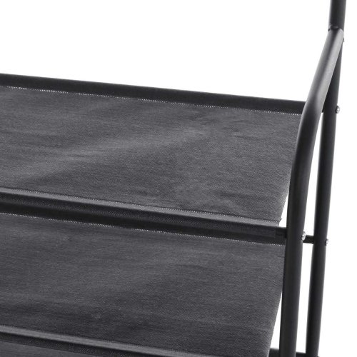 Підлогова стійка-вішалка для одягу з полицями для взуття, збірна (New Simple)