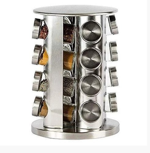 Карусель-набір для спецій Spice Carousel: обертова підставка + 16 баночок для приправ
