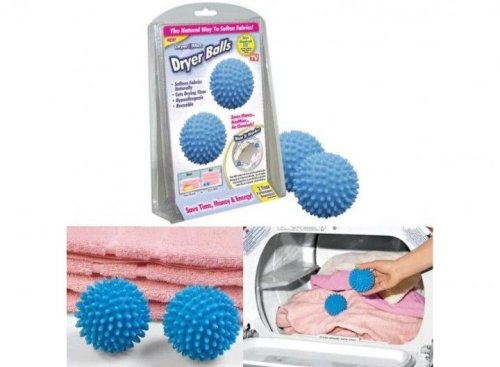 Кульки для прання білизни та пуховиків у пральній машині Dryer Balls, набір 2 м’ячики
