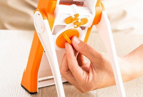 Кухонний мультислайсер-подрібнювач овочів Brava Spring Slicer для нарізання та шинкування