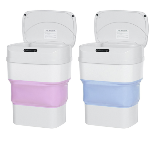 Складне сенсорне відро-кошик для сміття 8 л з кришкою, модель ZSW-L11