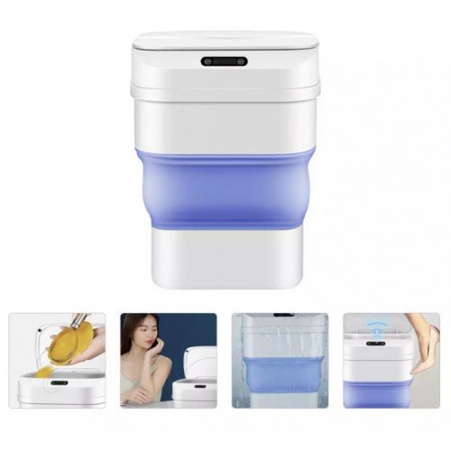 Складне сенсорне відро-кошик для сміття 8 л з кришкою, модель ZSW-L11