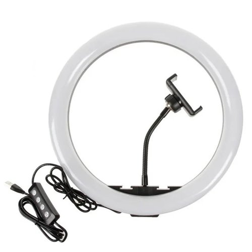 Світлодіодна LED кільцева селфі-лампа 30 см для фото та відеозйомки (кільцеве світло)