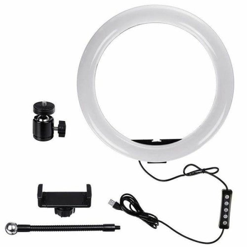 Світлодіодна LED кільцева селфі-лампа 30 см для фото та відеозйомки (кільцеве світло)