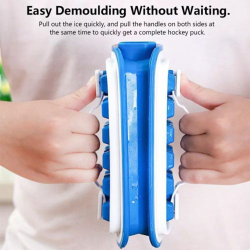 Герметична льодниця-форма Fill&Carry Without Spilla на 18 кубиків, контейнер для льоду