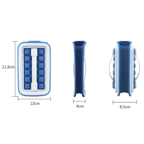 Герметична льодниця-форма Fill&Carry Without Spilla на 18 кубиків, контейнер для льоду