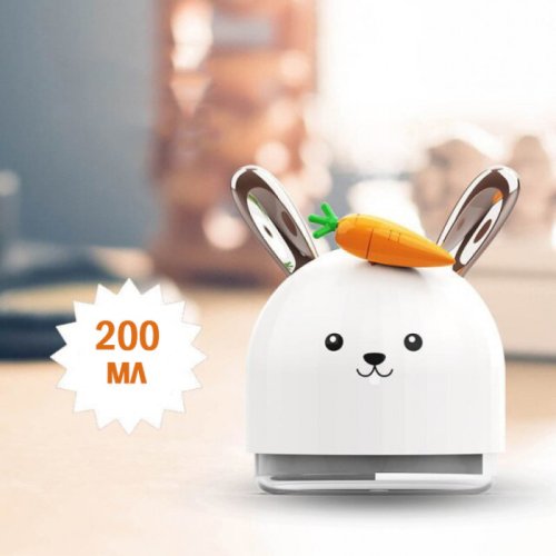 Ультразвуковий аромазволожувач USB міні «Зайчик з морквою» з нічником (аромадіфузор)