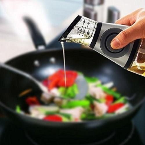 Пляшка-диспенсер з натискним дозатором для олії та оцту Press and Measure