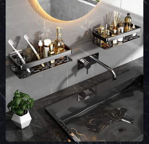 Настінна підвісна полиця-органайзер для ванної Insta Rack